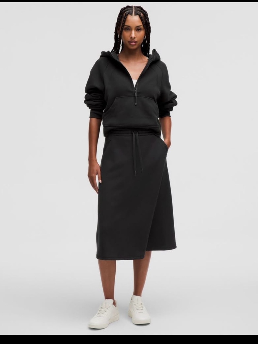 NWT Lululemon Modal-Blend HR A-Line Midi Skirt - XS (Black)